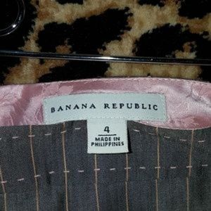 Banana Republic Pinstriped Pencil Skirt